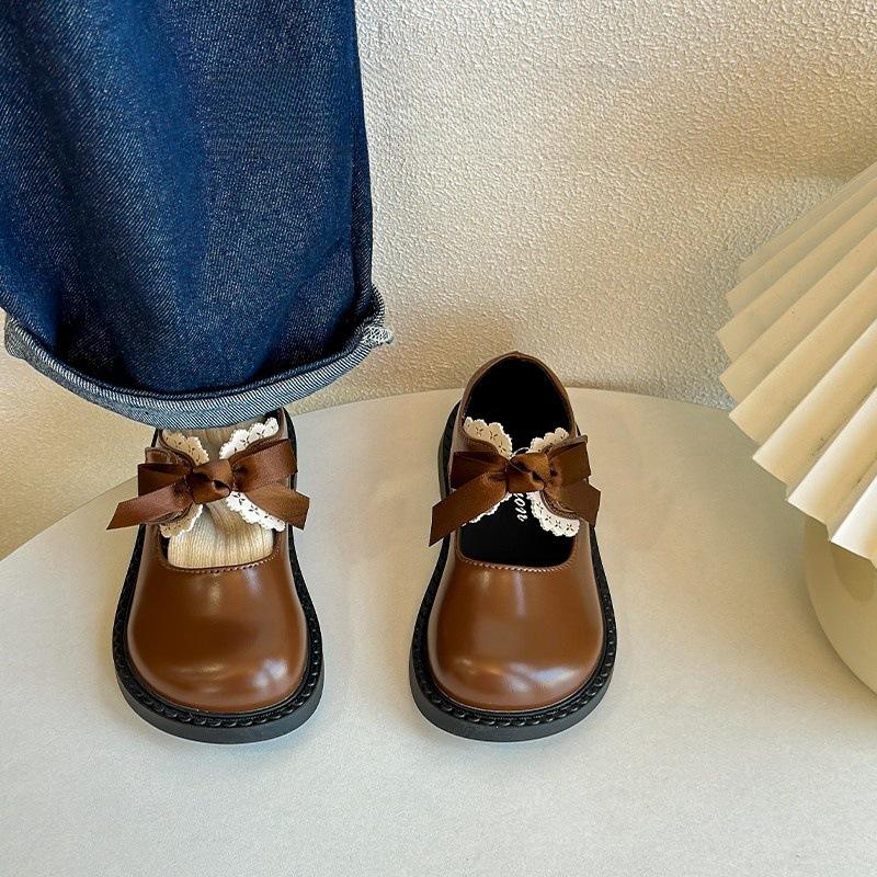 

Princess shoes baby toddler Velcro toddler 3 years old Korean version girl autumn non-slip breathable soft sole 1-5 cowhide black 17 yards inner length 13cm