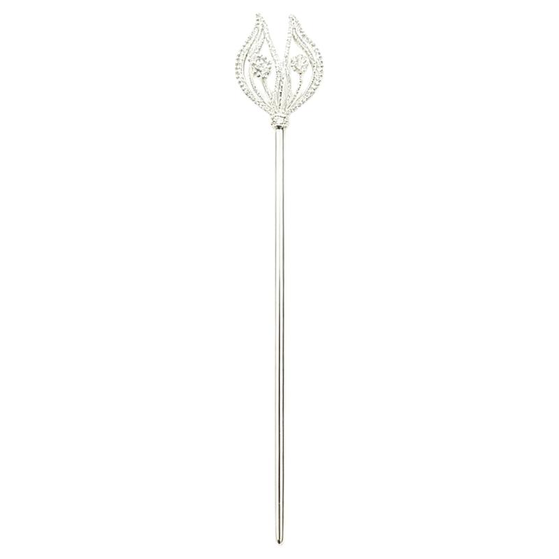 Rhinestones Flower Cosplay Wand Queen Scepter For Elegant Outfit Enhancement And Special Occasion Stage Performances