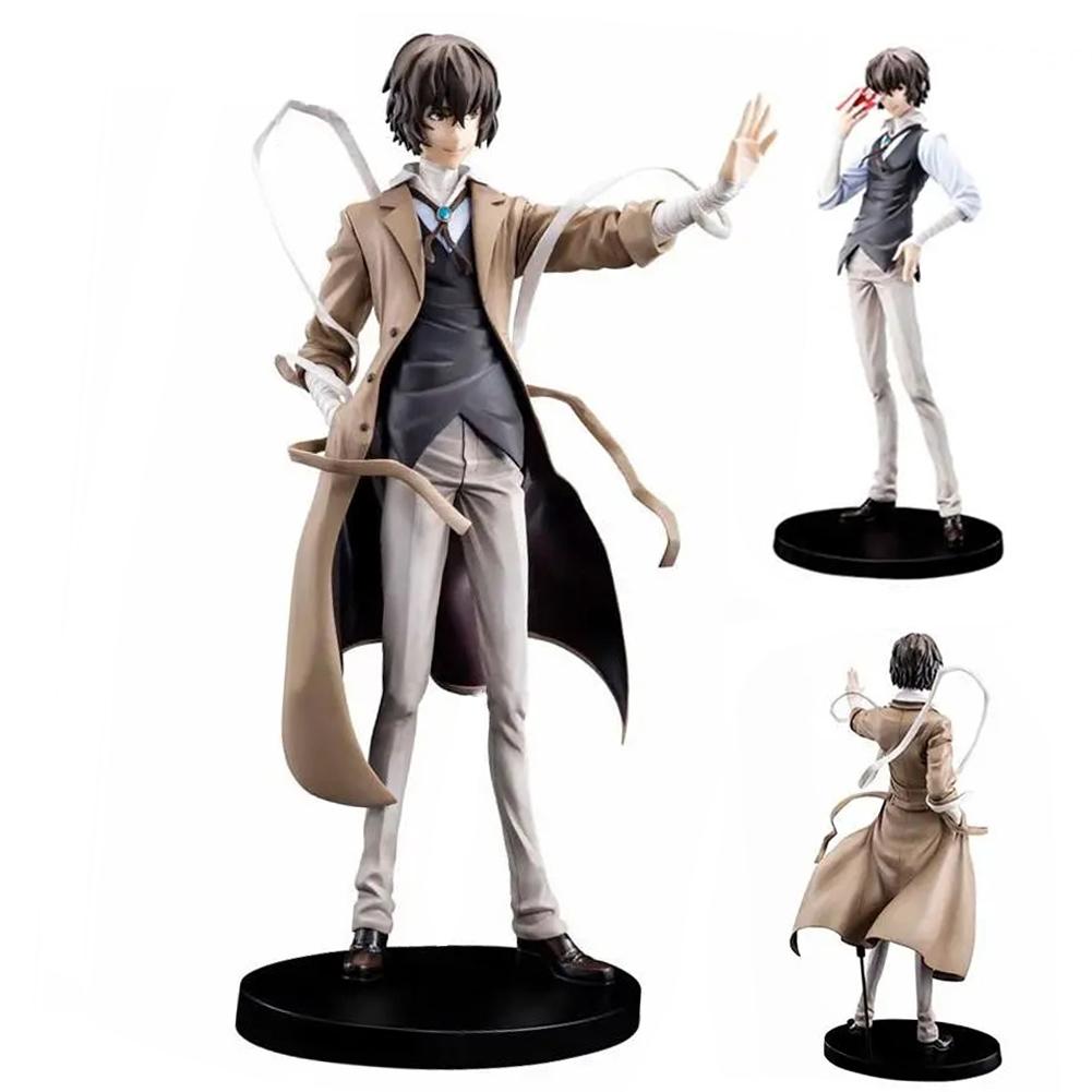 Figura Anime BSD Dazai Osamu Action figure sostituibili Dazai Osamu statuetta Bambola Modello Ragazzo in PVC Giocattoli Collezione Statua Regalo 26cm