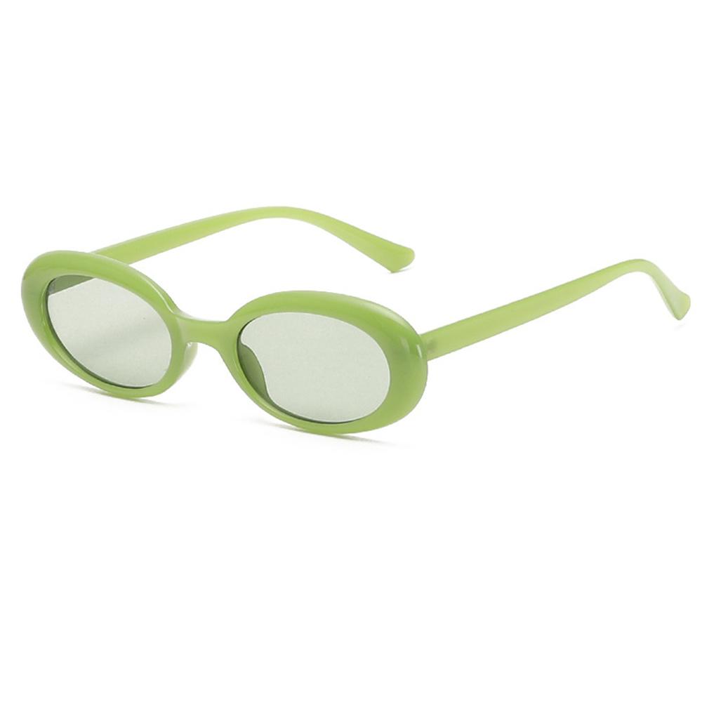 Retro Oval Sunglasses Small Frame Sunglasses For Women Men Jelly Color Gothic Glasses UV400 Fashion Shades Oval Mirror  New
