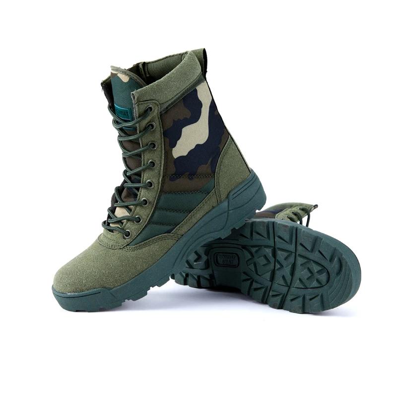 Men's Boots 2025 New Combat Training Man's Shoes Outdoor Sport Climb Mountains Cross Country Camouflage Mens Sneakers