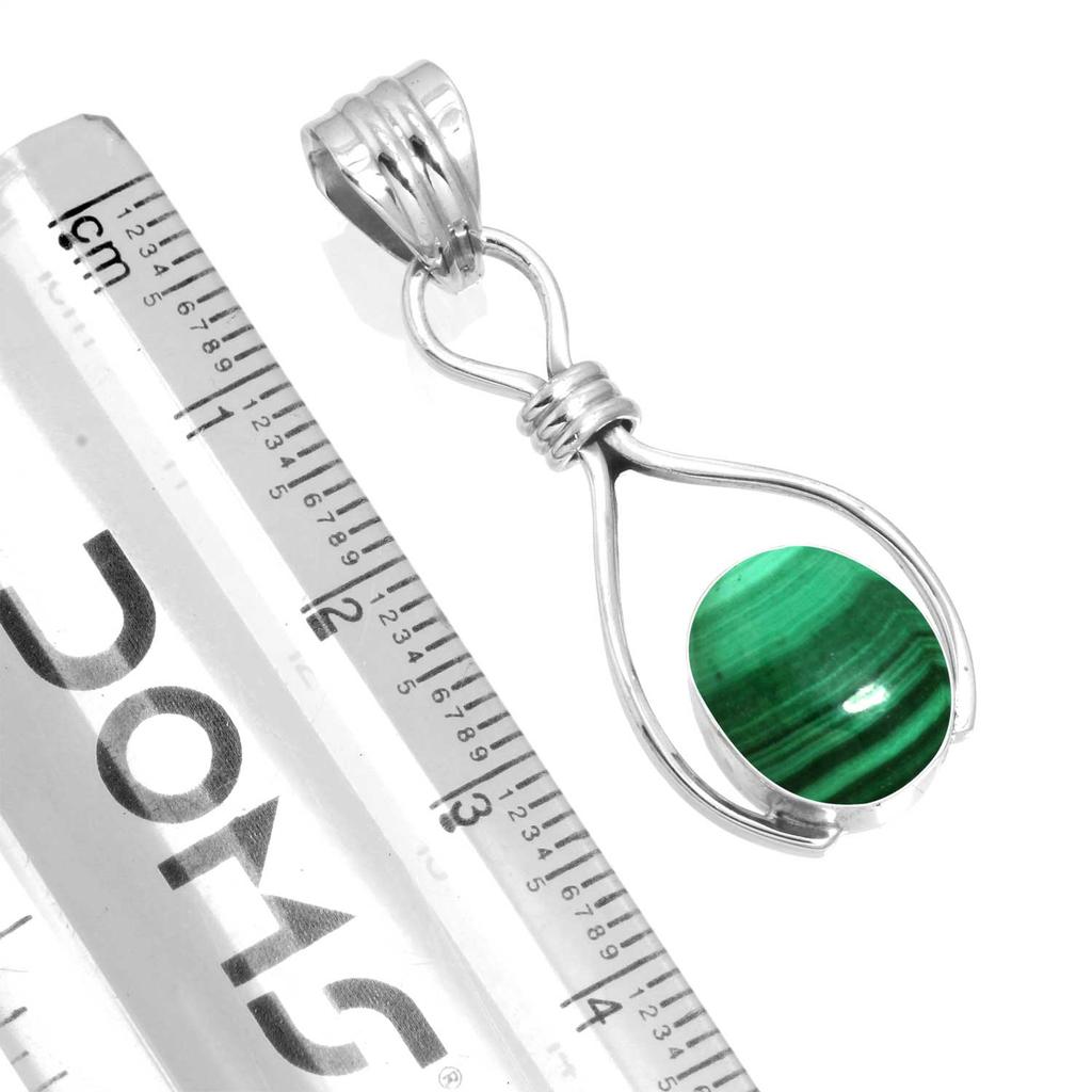 925 Sterling Silver Pendant Women Gemstone Handmade Jewelry Easter Gift Malachite Moonstone Rose Quartz Red Stone Smoky Topaz Tiger Eye Vintage