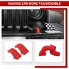 2Pcs Tow Hook Cover Protector Sleeve for Jeep Wrangler JK JL JT 07-23 Front Bumper Buffer Block