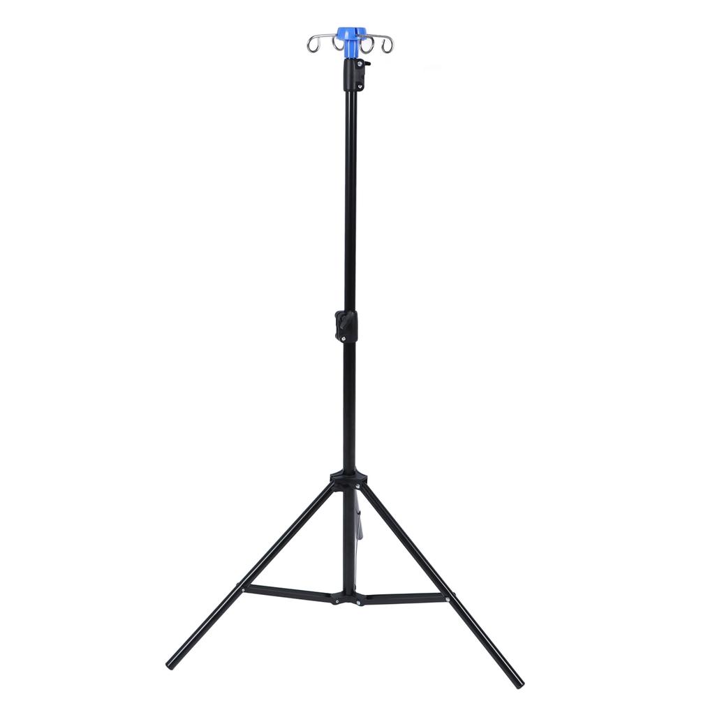 Tripod IV Pole Stand with Hook ABS Iron Steel Portable IV Pole  Floor Stand for Clinic Ho