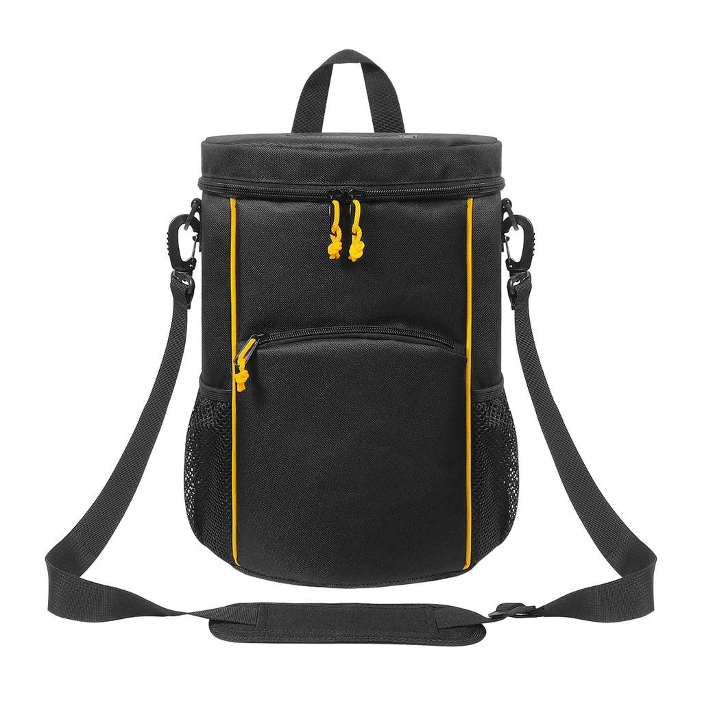 Tennis Ball Storage Bag with Shoulder Strap MultiPocket Baseball Bag Tennis Carry Bag for Baseball Pickleball Training