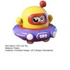 Back UFO Car Toy Inertial Drive Children Cartoon Spaceship Toddlers