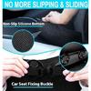 Wedge Car Seat Cushion, Memory Foam Car Truck Coccyx Seat Pillow For Driving - Sciatica And Back Pain Relief - Heightening Wedge Cushions For Car
