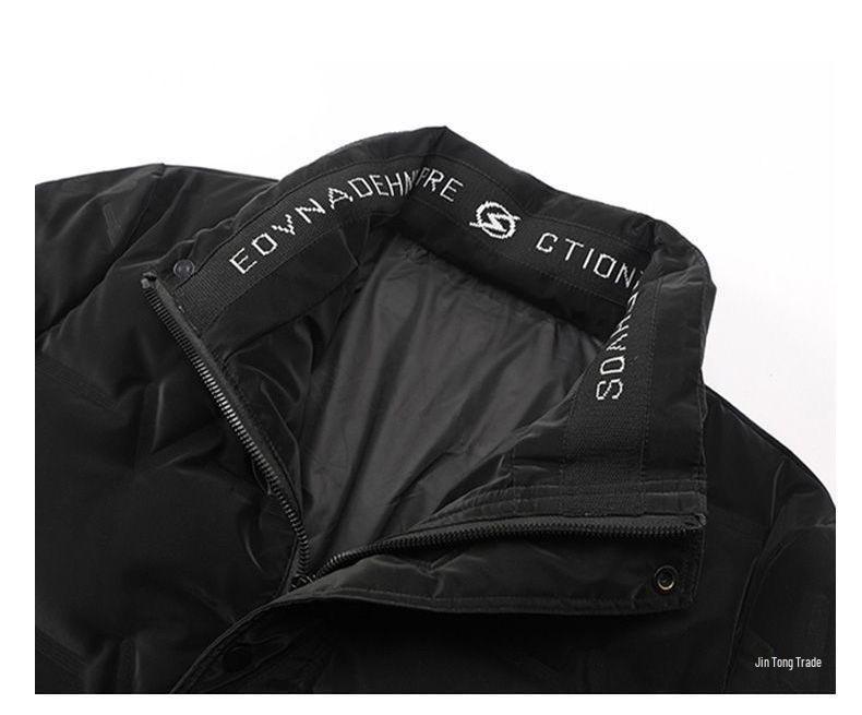 Men's Ultra-Thick Lightweight White Duck Down Jacket - Clearance Winter Style, Wash-Free Outerwear