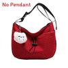 Nylon Large Capacity Water Dumpling Shape Shoulder Bag For Daily Use