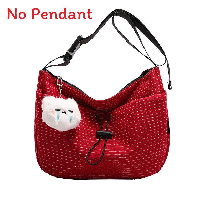 Nylon Large Capacity Water Dumpling Shape Shoulder Bag For Daily Use