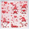 Reusable Valentine's Day Window Decals - Gnome and Heart Stickers for Home Party Decor