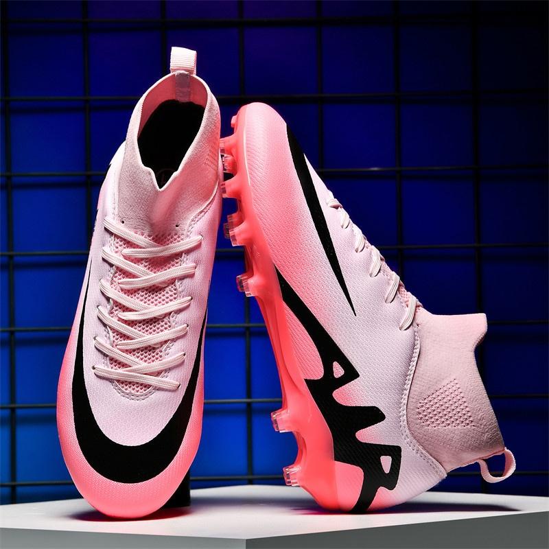 New Male Football Footwear Inside Studs Soccer Kicks Game Long Spikes Sneakers Airy Super Light Practice Drop Shipping