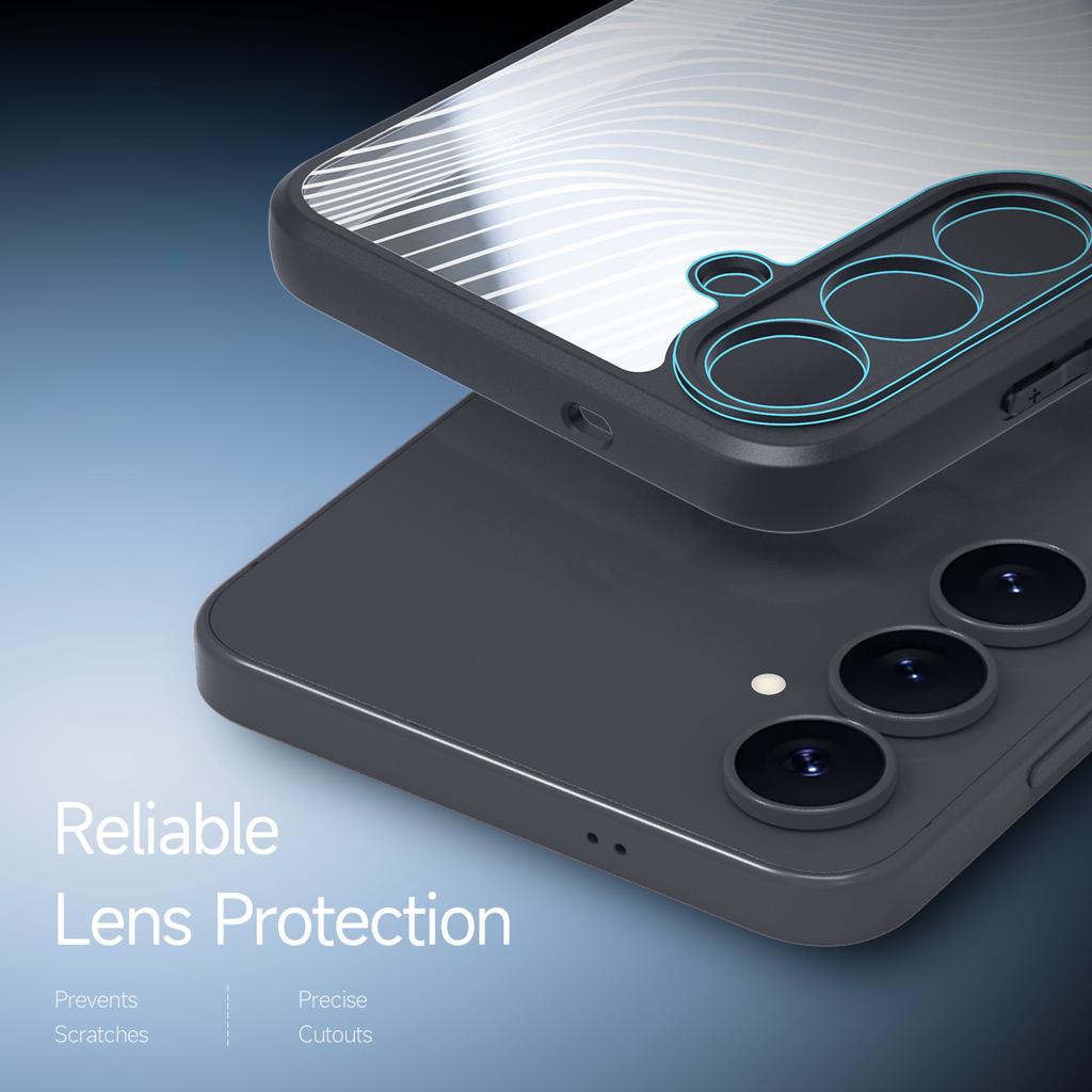 For Samsung Galaxy S25 FE Case DUX DUCIS Aimo Series TPU+PC Matte Drop-proof Phone Cover (REACH Certification)