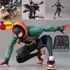 Spider-Man Miles Morales PVC Action Figure - Across the Spider-Verse Collectible Posable Toy Model for Marvel Fans