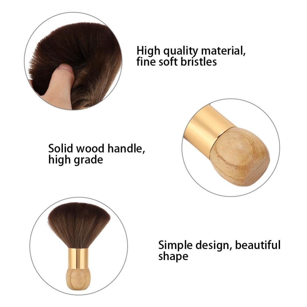 Professional Face Duster Brush Soft Short Hair Sweep Brush Barber Neck Duster Barber Use