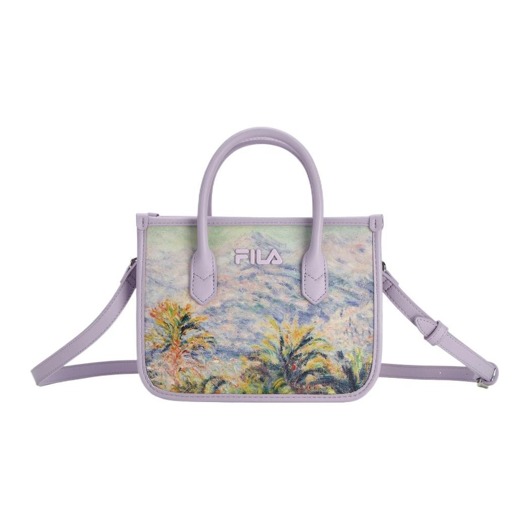 

Новая тканевая сумка через плечо FILA, сумка кроссбоди, сумочка обычная женская светло-лавандовая F13W348163FVT 21.1*8.1*15.0CM