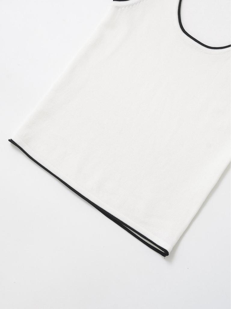 Spring 2025 Women's European & American Style Versatile Knit Top