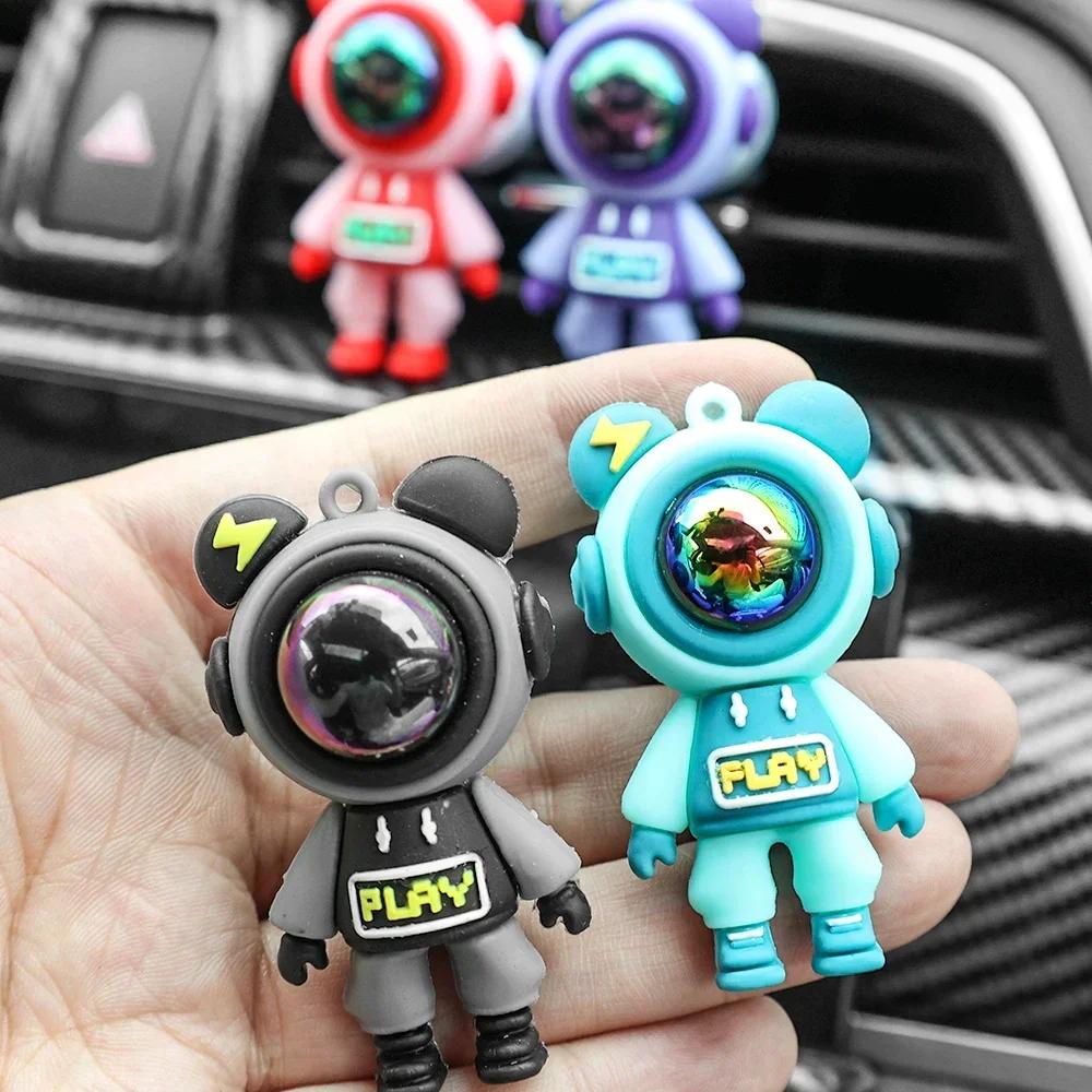 1/4 Set Auto Klimaanlage Lüftungsschlitze Aromatherapie Clip Automobil Lufterfrischer Kreative Cartoon Astronauten Dekorationen