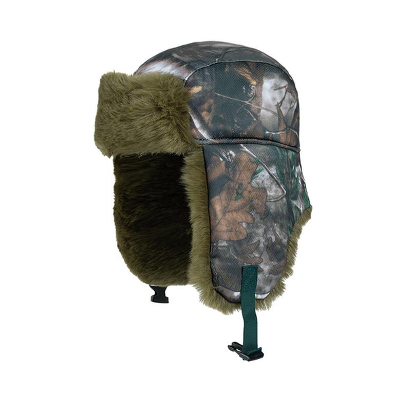 

Мужская зимняя теплая шапка с ушками