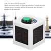 Portable Shot Clock, Board Game Cube Timer, Poker Countdown Stopwatch with Preset Times, Custom Preset Timer with 4-Sided LED Display for Chess Contes
