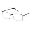 Ultraleichte große quadratische Stahlrahmen-Korrektionsbrille