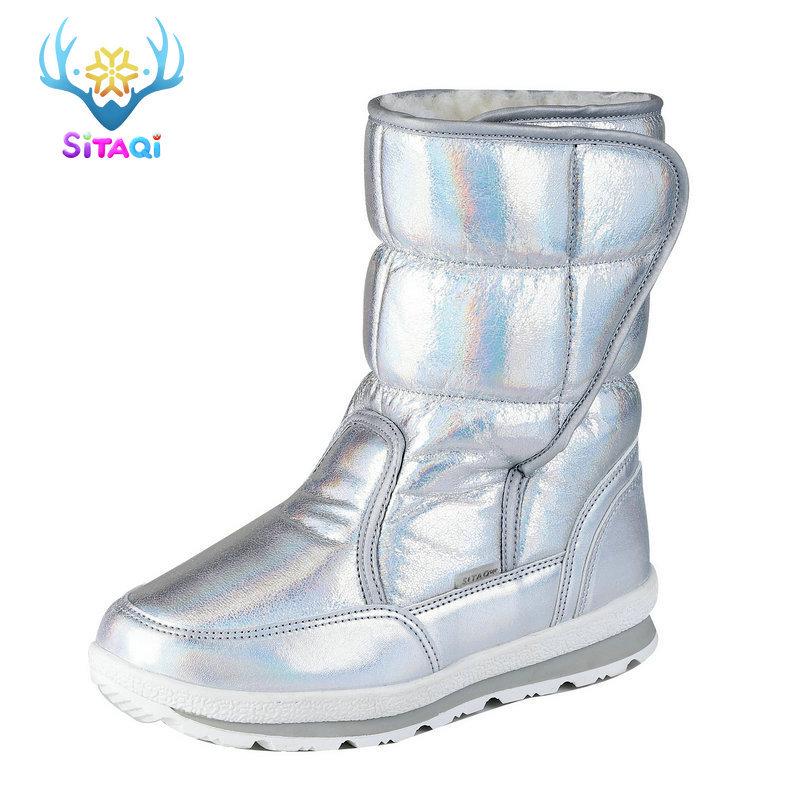 Девятицветная снежинка новая зимняя родительско-детская обувь одноклассники зимние ботинки женская шерстяная теплая внутри 27