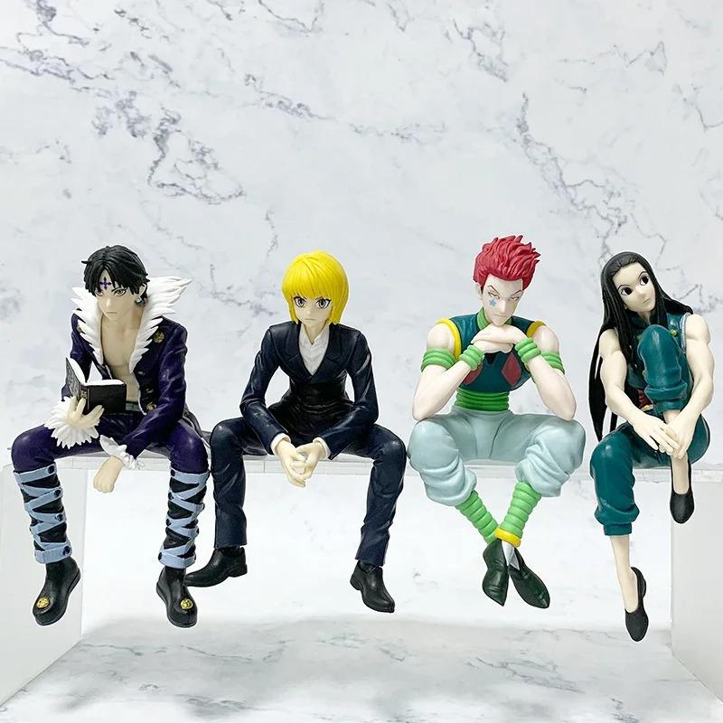 14Cm Hunter×Hunter Anime Figurine Kurapika Action Figurine Chrollo Illumi Hisoka Figurine Collection Noodle Stopper Model Toys Room