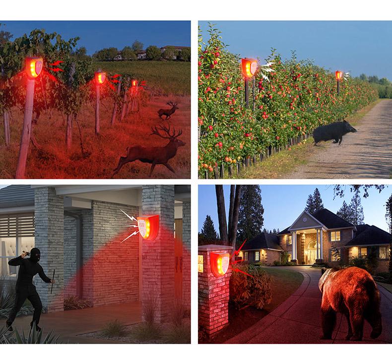 Solar-Powered Animal Repeller for Gardens, Farms, and Ponds