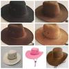 Wide Brim Summer Sun Hat Beach Cap Sunscreen Cap Casual Western Cowboy Hat  Summer