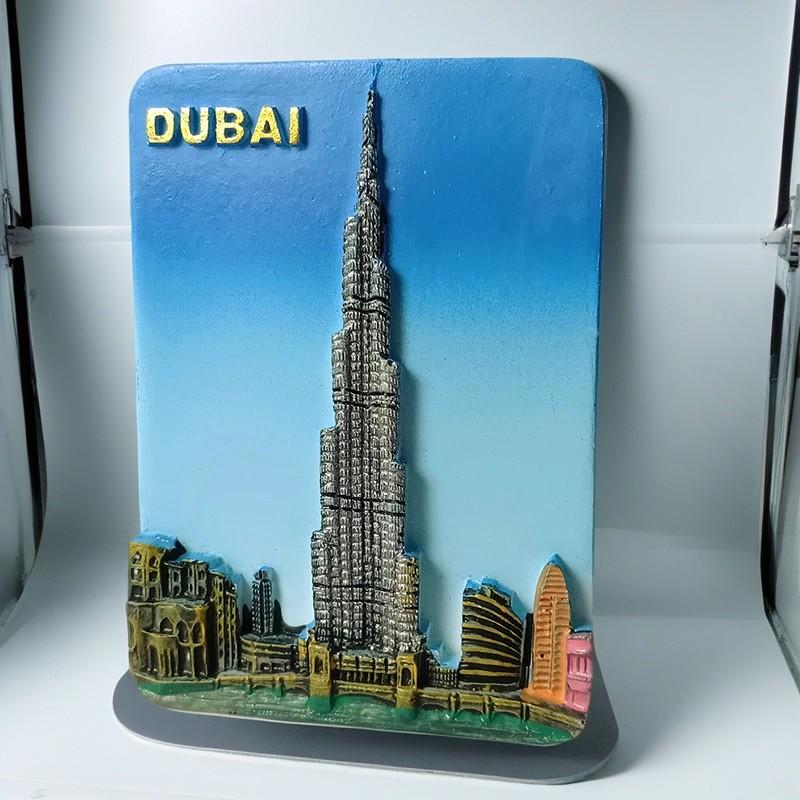 Magneți de frigider Asia Dubai, autocolante 3D pentru frigider, suveniruri turistice, rășină magnetică și obiecte de colecție creative 3D realizate manual