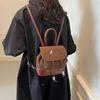 Cute Girl Retro College Style Small Backpack Female New Trendy Autumn and Winter Fashion Backpack Travel Bag