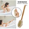 Long Bath Shower Body Brush Bristles Brushing Exfoliating Skin Cleaning Care Brush Massager