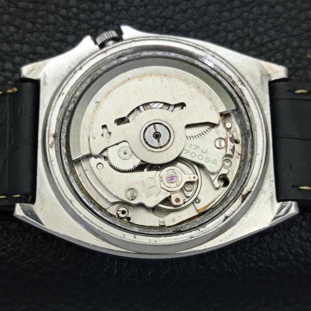 JAPAN VINTAGE SEIKO 5 AUTOMATIC 7009A MENS BLUE COLOR DIAL WATCH A701446-5