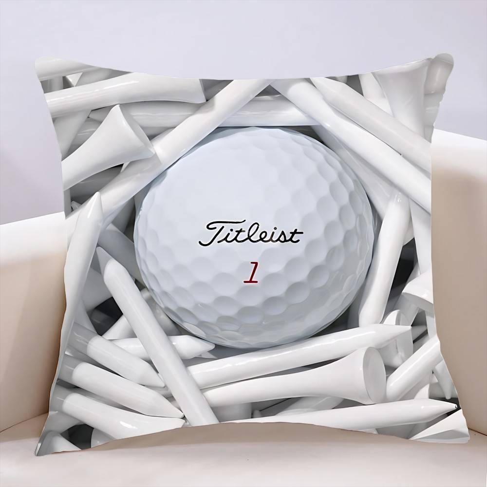 Golf Sports T-Titleists Pillow Case Cushion Cover Soft Cute Throw Pillow Case For Car Sofa Pillowcase Polyester With Zipper