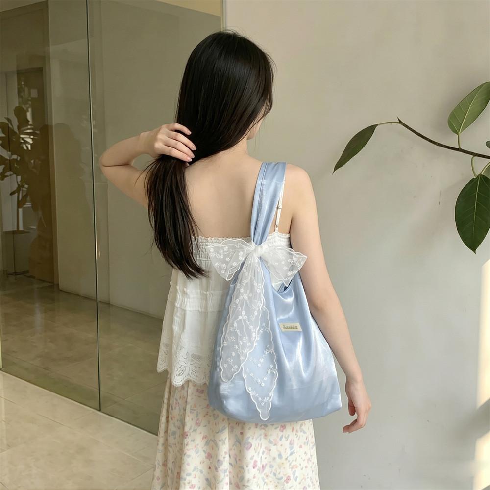 Street Style Tote Bag With Polyester Fabric Large Capacity For Daily Use