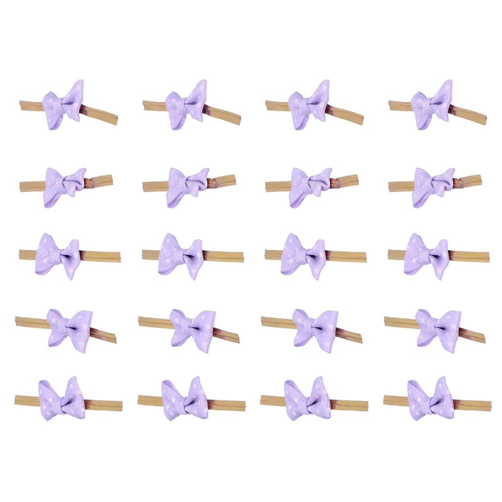 20pcs Bow Knot Twist Ties Biscuits Cookies DIY Baking Bag Ties for Gift Wrapping Weddings Parties