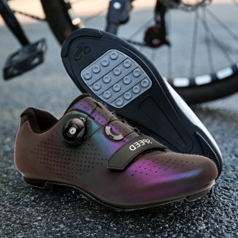 Unisex Road Mountain Bike Cycling Shoes Hard Sole Clipless Compatible Breathable Supportive Gym Indoor Trainer