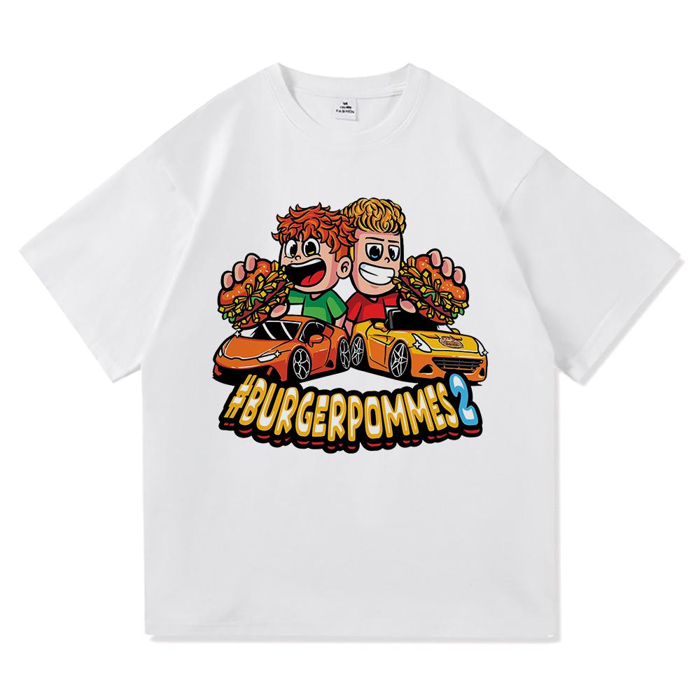 Burgerpommes 2 Tričko Móda Muži Harajuku Estetické Roztomilé Icrimax Tričko Unisex Vysoce Kvalitní Kreslené Ležérní Bavlněná Trička