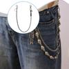 Wallet Chain 70cm Trendy Fashion for Women Girls Streetwear Fans Skaters Black Leather