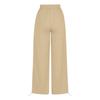 Womens Elevated Wide Leg Pants Drawstring Waist Relaxed Palazzo Trousers