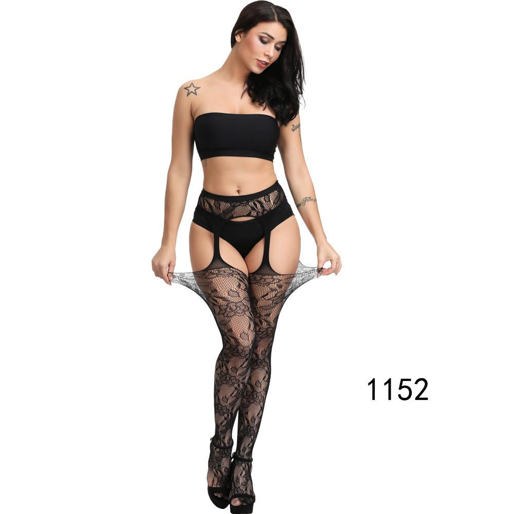 Direct sales new erotic underwear sexual fun stockings long anti-strip black seduction mesh stockings