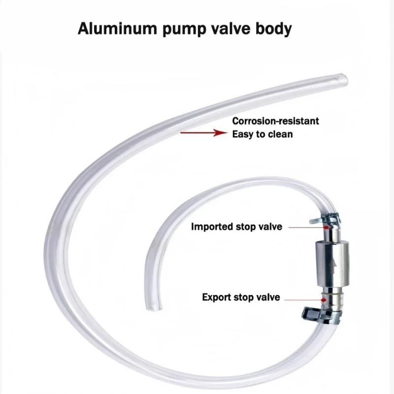 Motorcycle Brake Bleeder Kit, Manual Fluid Extractor Pump, One-Way Check Valve Hydraulic Brake Clutch Bleeding Tool, With Alumin