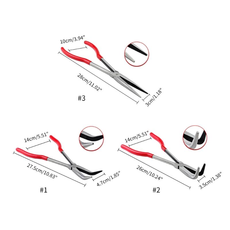 Round Mouth and Curved Mouth Clamp Crucible Pliers Gold Silver Melting Bowl Crucible Pliers Clamp Gold Striking Tools