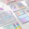 Pink Sticky Note Notebook Writable Relocatable Adhesive Labels Index Stickers Colorful Pages for Office and Home Organization