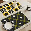 Orla Kiely Leaf Flower Mat Super Absorbent Coffee Drain Pad Dry Rug Kitchen Dinnerware Placemat