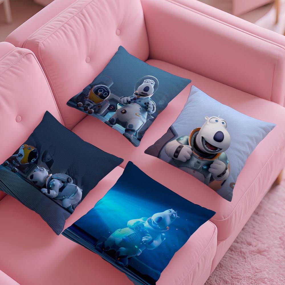 B-Backkom Cute Pillow Case Anti-Dustmite Pillow Invisible Zipper Silky Short Plush Sofa Cushion Cover