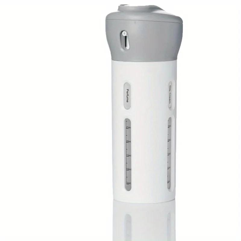 

4-in-1 lotion Shampoo Gel Travel Travel Cosmetics Set Press Dispenser Shower Bottle Reusable Portable серый