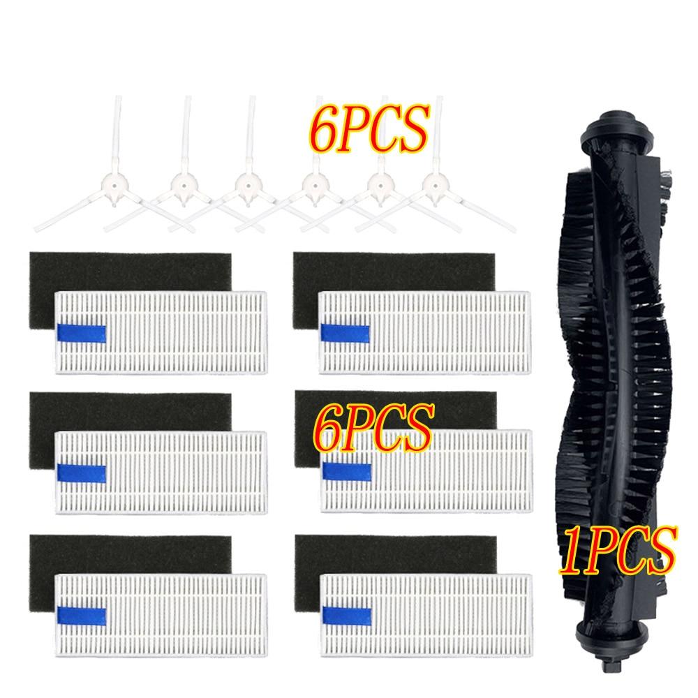 Main Brush for 360 S6 Robot Vacuum Cleaner Spare Parts Side Brush HEPA Filter Replacement for 360 S6  Vacuum Cleaner Accessories