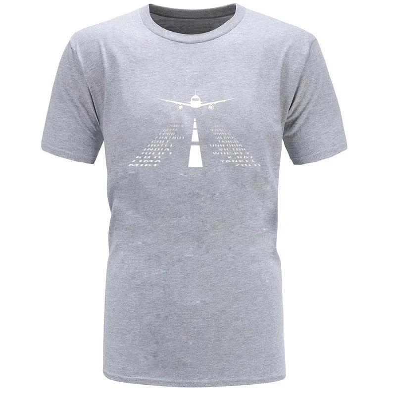 Novelty Airplane Phonetic Alphabet Pilot TShirt 100 Cotton ONeck Summer Short Sleeve Casual Mens Tshirt Size S3XL