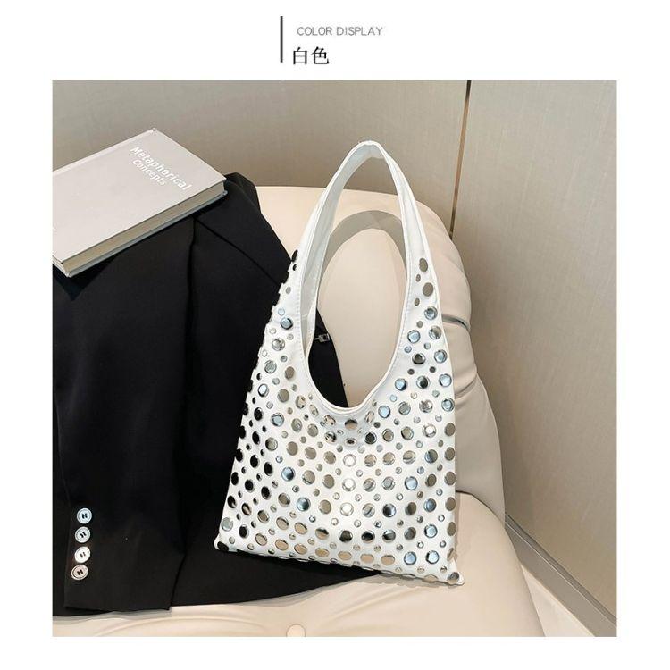 Cross-border Spanish foreign trade single large capacity tail single riveted single shoulder underarm bag